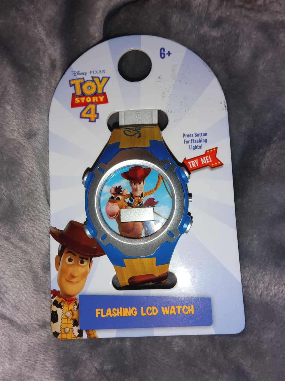 Disney Toy Story 4 Kids Watch - Blue & Yellow Woody Strap